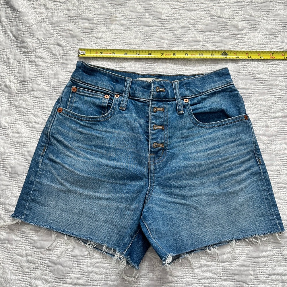 Madewell High Rise Denim Blue Women's Shorts